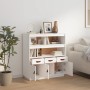 Aparador alto madera maciza de pino blanco 100x40x108,5 cm de vidaXL, Aparadores - Ref: Foro24-820163, Precio: 159,07 €, Desc...