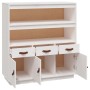 Aparador alto madera maciza de pino blanco 100x40x108,5 cm de vidaXL, Aparadores - Ref: Foro24-820163, Precio: 159,07 €, Desc...