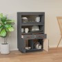Aparador de madera maciza de pino gris 67x40x108,5 cm de vidaXL, Aparadores - Ref: Foro24-820159, Precio: 148,00 €, Descuento: %