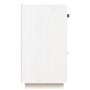 Aparador de madera maciza de pino blanco 34x40x75 cm de vidaXL, Aparadores - Ref: Foro24-820123, Precio: 64,43 €, Descuento: %