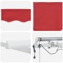 Toldo Retráctil Rojo 600 x 300 cm Poliéster y metal en Toldos | Comprar online en Foru.es