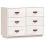Aparador madera maciza de pino blanco 100x40x75 cm de vidaXL, Aparadores - Ref: Foro24-820143, Precio: 142,37 €, Descuento: %