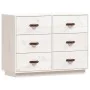 Aparador madera maciza de pino blanco 100x40x75 cm de vidaXL, Aparadores - Ref: Foro24-820143, Precio: 140,90 €, Descuento: %