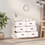 Aparador madera maciza de pino blanco 100x40x75 cm de vidaXL, Aparadores - Ref: Foro24-820143, Precio: 142,37 €, Descuento: %