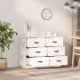 Aparador madera maciza de pino blanco 100x40x75 cm de vidaXL, Aparadores - Ref: Foro24-820143, Precio: 140,90 €, Descuento: %