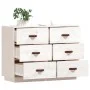 Aparador madera maciza de pino blanco 100x40x75 cm de vidaXL, Aparadores - Ref: Foro24-820143, Precio: 140,90 €, Descuento: %