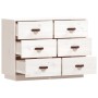 Aparador madera maciza de pino blanco 100x40x75 cm de vidaXL, Aparadores - Ref: Foro24-820143, Precio: 142,37 €, Descuento: %