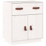 Aparador de madera maciza de pino blanco 65,5x40x75 cm de vidaXL, Aparadores - Ref: Foro24-820128, Precio: 90,86 €, Descuento: %