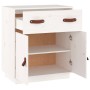 Aparador de madera maciza de pino blanco 65,5x40x75 cm de vidaXL, Aparadores - Ref: Foro24-820128, Precio: 90,86 €, Descuento: %