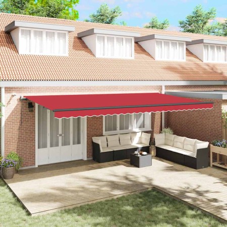 Tela de toldo con Rojo 600 x 300 cm Poliéster en Toldos | Comprar online en Foru.es