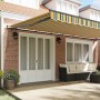 Toldo Retráctil Verde y amarillo 600 x 300 cm Poliéster y Acero en Toldos | Comprar online en Foru.es