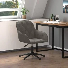Dark gray velvet swivel office chair by vidaXL, Office chairs - Ref: Foro24-344857, Price: 83,65 €, Discount: %