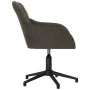 Silla de oficina giratoria de terciopelo gris oscuro de vidaXL, Sillas de oficina - Ref: Foro24-344857, Precio: 83,65 €, Desc...