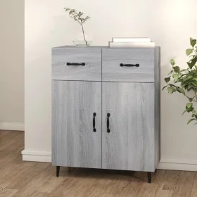 Aparador de madera de ingeniería gris Sonoma 69,5x34x90 cm de vidaXL, Aparadores - Ref: Foro24-817361, Precio: 71,34 €, Descu...