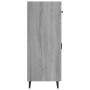 Aparador de madera de ingeniería gris Sonoma 69,5x34x90 cm de vidaXL, Aparadores - Ref: Foro24-817361, Precio: 71,90 €, Descu...