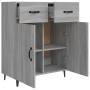 Aparador de madera de ingeniería gris Sonoma 69,5x34x90 cm de vidaXL, Aparadores - Ref: Foro24-817361, Precio: 71,90 €, Descu...