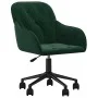 Silla de oficina giratoria de terciopelo verde oscuro de vidaXL, Sillas de oficina - Ref: Foro24-344869, Precio: 91,72 €, Des...
