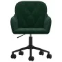 Silla de oficina giratoria de terciopelo verde oscuro de vidaXL, Sillas de oficina - Ref: Foro24-344869, Precio: 91,72 €, Des...