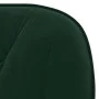 Silla de oficina giratoria de terciopelo verde oscuro de vidaXL, Sillas de oficina - Ref: Foro24-344869, Precio: 91,72 €, Des...
