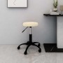 Silla de oficina giratoria de terciopelo crema en Sillas de oficina | Comprar online en Foru.es