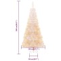Árbol Navidad artificial puntas iridiscentes PVC blanco 240 cm de vidaXL, Arboles de navidad - Ref: Foro24-344637, Precio: 30...