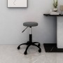 Silla de oficina giratoria de terciopelo gris oscuro en Sillas de oficina | Comprar online en Foru.es