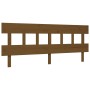 Estructura cama y cabecero madera maciza marrón miel 200x200 cm de vidaXL, Camas y somieres - Ref: Foro24-3195179, Precio: 17...