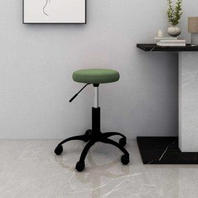 Silla de oficina giratoria de terciopelo verde oscuro en Sillas de oficina | Comprar online en Foru.es