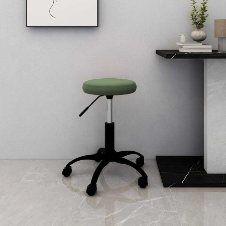 Silla de oficina giratoria de terciopelo verde oscuro en Sillas de oficina | Comprar online en Foru.es