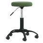 Silla de oficina giratoria de terciopelo verde oscuro en Sillas de oficina | Comprar online en Foru.es