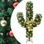 Cactus de Navidad con soporte y LED verde 210 cm PVC de vidaXL, Arboles de navidad - Ref: Foro24-344657, Precio: 93,19 €, Des...