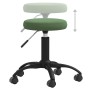 Silla de oficina giratoria de terciopelo verde oscuro en Sillas de oficina | Comprar online en Foru.es