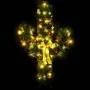 Cactus de Navidad con soporte y LED verde 210 cm PVC de vidaXL, Arboles de navidad - Ref: Foro24-344657, Precio: 93,19 €, Des...