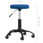 Silla de oficina giratoria de terciopelo azul en Sillas de oficina | Comprar online en Foru.es