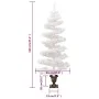 Árbol de Navidad espiral con macetero y LEDs blanco PVC 120 cm de vidaXL, Arboles de navidad - Ref: Foro24-344652, Precio: 27...