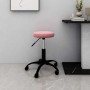 Silla de oficina giratoria de terciopelo rosa en Sillas de oficina | Comprar online en Foru.es