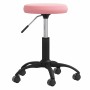 Silla de oficina giratoria de terciopelo rosa en Sillas de oficina | Comprar online en Foru.es