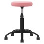 Silla de oficina giratoria de terciopelo rosa en Sillas de oficina | Comprar online en Foru.es