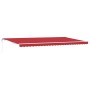 Toldo Retráctil Rojo 600 x 350 cm Tela y acero en Toldos | Comprar online en Foru.es