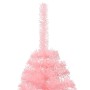 Medio árbol de Navidad artificial con soporte PVC rosa 240 cm de vidaXL, Arboles de navidad - Ref: Foro24-344674, Precio: 65,...