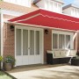 Toldo Retráctil Rojo 600 x 350 cm Tela y acero en Toldos | Comprar online en Foru.es