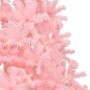 Medio árbol de Navidad artificial con soporte PVC rosa 240 cm de vidaXL, Arboles de navidad - Ref: Foro24-344674, Precio: 65,...