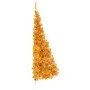 Medio árbol de Navidad artificial con soporte PET dorado 180 cm de vidaXL, Arboles de navidad - Ref: Foro24-344692, Precio: 1...