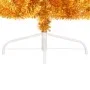 Medio árbol de Navidad artificial con soporte PET dorado 180 cm de vidaXL, Arboles de navidad - Ref: Foro24-344692, Precio: 1...