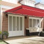 Toldo Retráctil Manual Rojo 600 x 350 cm Poliéster y Acero en Toldos | Comprar online en Foru.es