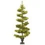 Árbol de Navidad en espiral con maceta y LED PVC verde 120 cm de vidaXL, Arboles de navidad - Ref: Foro24-344649, Precio: 27,...