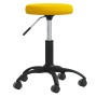 Silla de oficina giratoria de terciopelo amarillo mostaza en Sillas de oficina | Comprar online en Foru.es