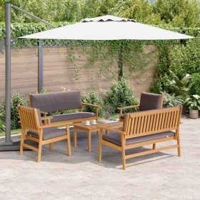 Conjunto de sofás de jardín 5 pcs Marrón en Sofás de exterior | Comprar online en Foru.es