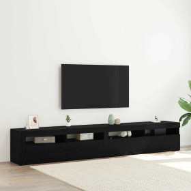 Gabinete de TV 2 pcs Roble Negro 240 x 35 x 40 cm en Muebles TV | Comprar online en Foru.es