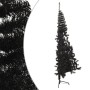 Medio árbol de Navidad artificial con soporte PVC negro 240 cm de vidaXL, Arboles de navidad - Ref: Foro24-344679, Precio: 47...